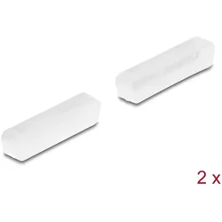 Delock Staubschutz für D-Sub 25 Buchse 2 Stück transparent