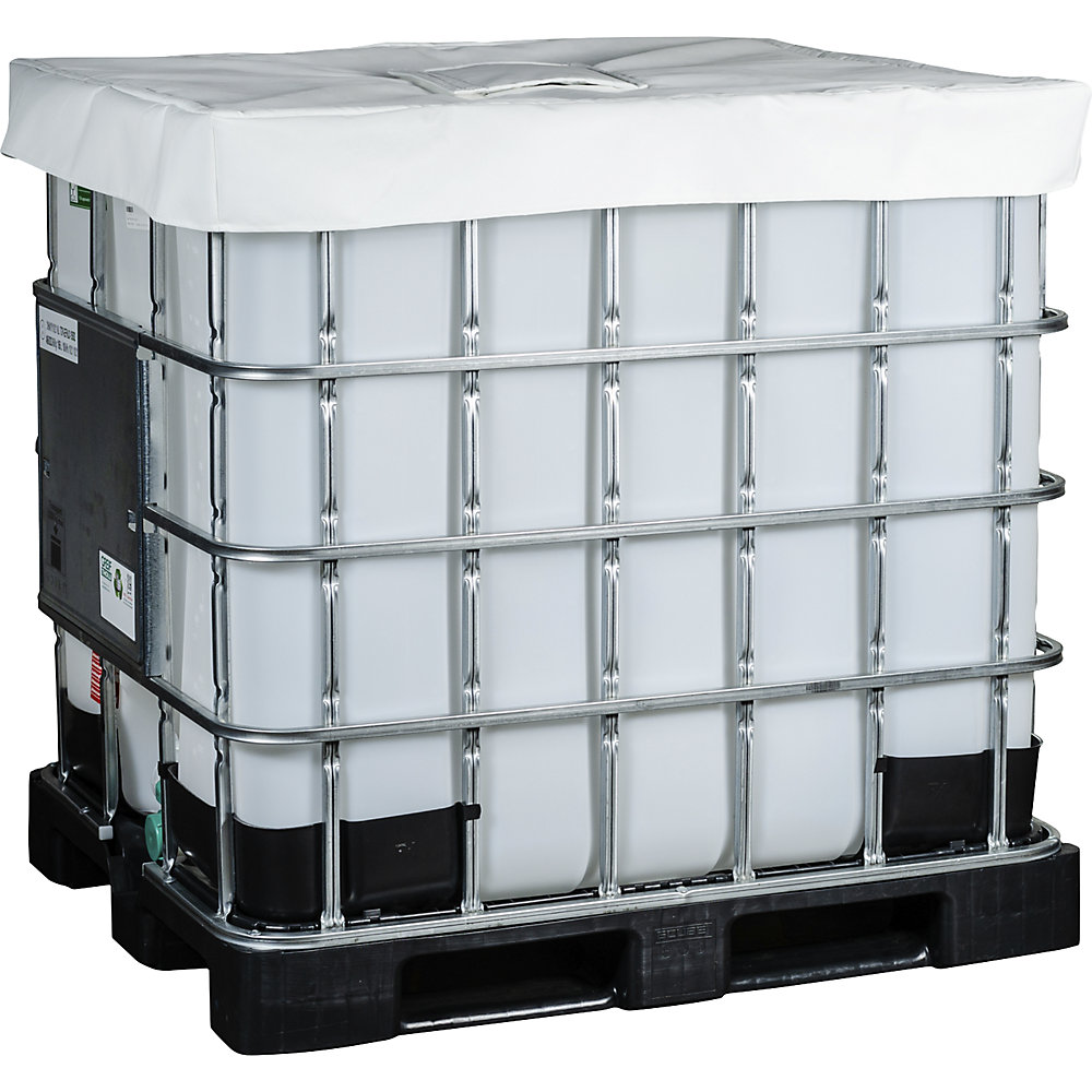 kaiserkraft IBC-Isolierhaube, für 1000-l-IBC Lebensmittel und Pharmazeutika, weiß