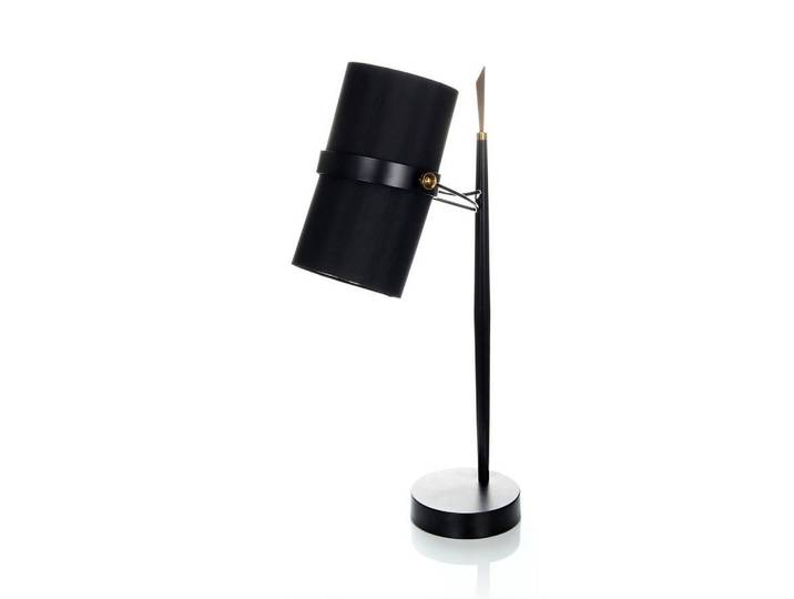 Kayoom Tischleuchte, Schwarz, Metall, Textil, 29x69x25 cm, Lampen & Leuchten, Innenbeleuchtung, Tischlampen, Tischlampen