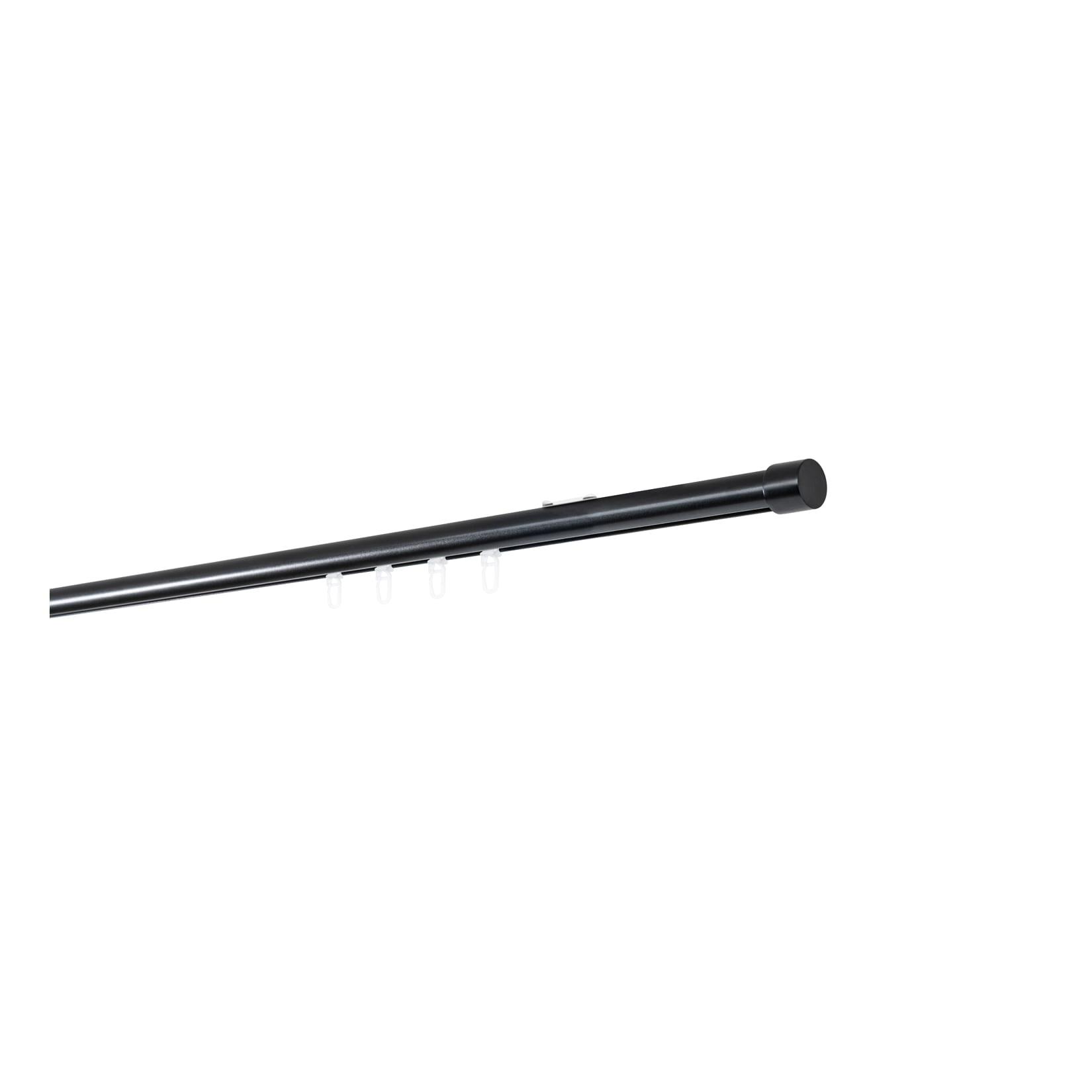 20mm,1-läufig,Profil,Wandträger mini,Endstück cap Farbe: Schwarz, Größe: 310cm