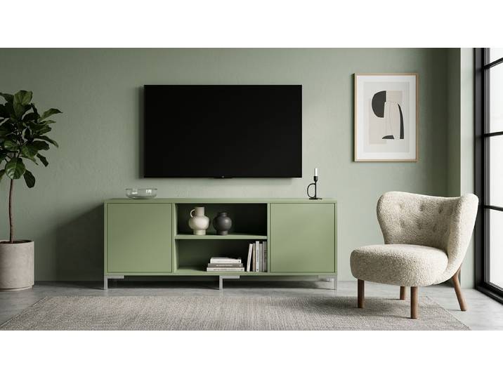 Modernes maßgefertigtes Sideboard MDF Lackiert Blass­grün