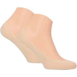 2er Pack Tamaris Comfort Wavy No-Show Socken Damen 0015 - nude 39-42