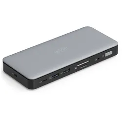 DIGITUS USB-C Docking Station, 11-Port, 2x HDMI, 1x DP 2x USB-A, 1x USB-C, 1x RJ45, 1x DC, 1x Audio