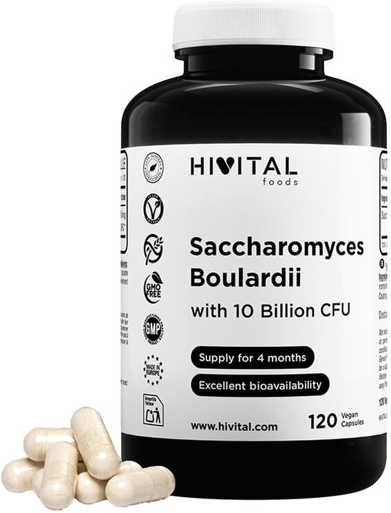 Hivital Foods Saccharomyces Boulardii 10 Billion de UFC 120 VCaps