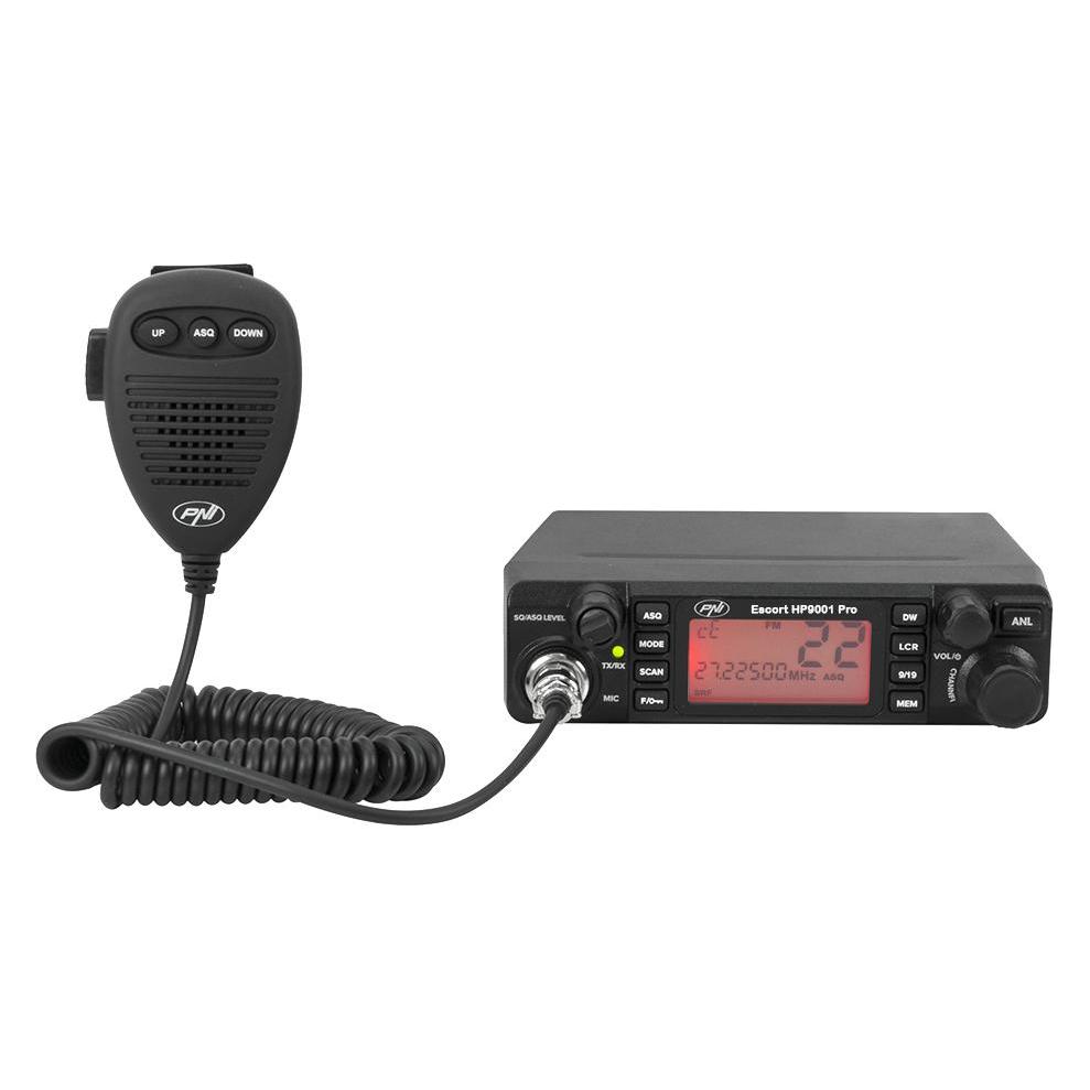 PNI Paket Radio CB ESCORT HP 9001 PRO ASQ 12/24 + Antenne CB Extra 45 mit Magnet (43699550)