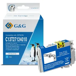 G&G XL-Druckerpatrone kompatibel zu Epson 27XL cyan