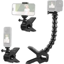 Puluz Adjustable mount for sporotome cameras with clamp, Action Cam Zubehör, Schwarz
