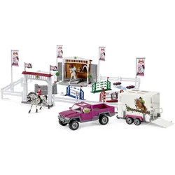 Schleich Grosses Reitturnier mit Pick-Up und Pferdeanhänger 72105