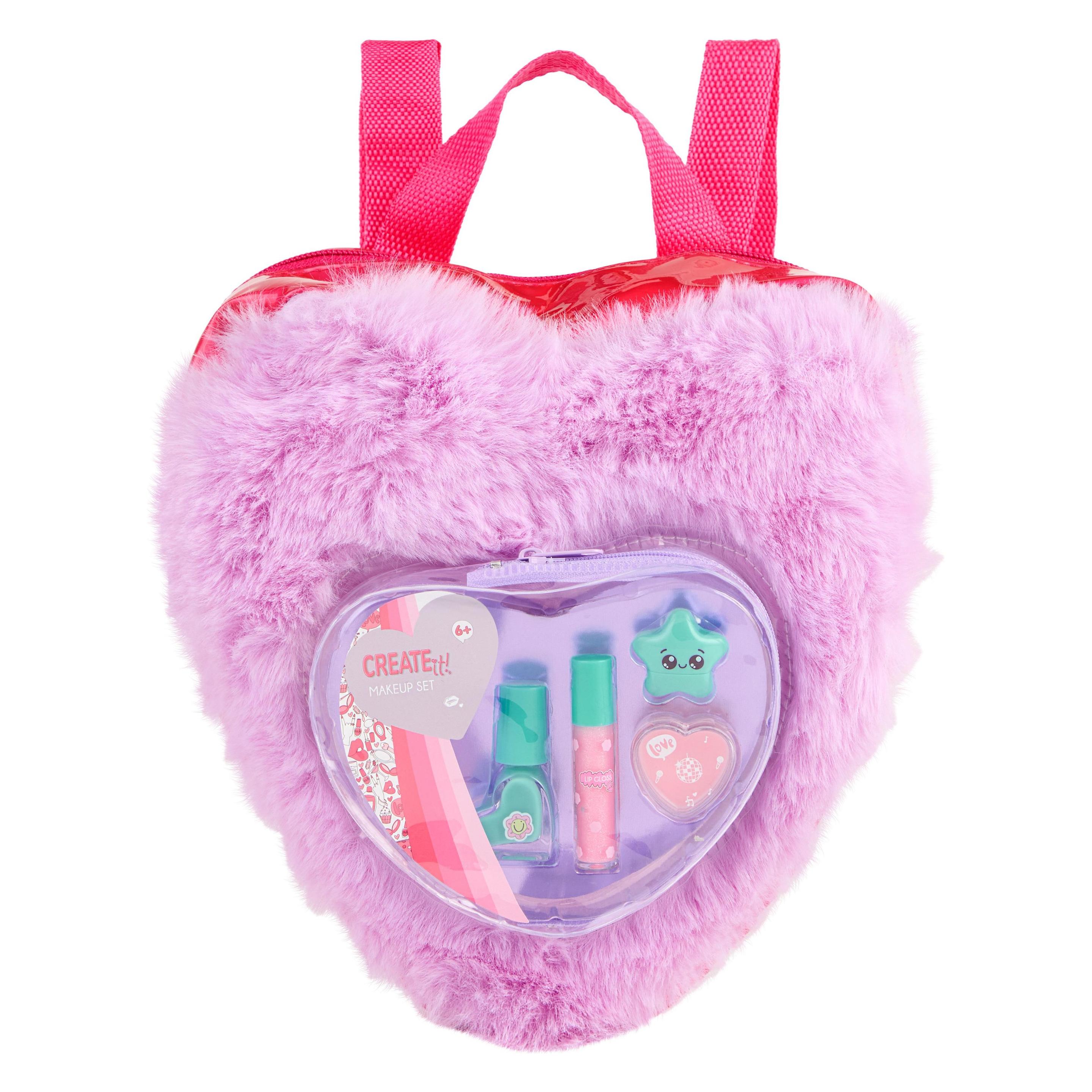 Canenco Create It! Beauty Make-up Set im flauschigen Rucksack Love Purple (841009B)