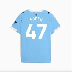 Puma Manchester City Heimtrikot 2025/26 Kinder hellblau/weiß 128-Foden 47