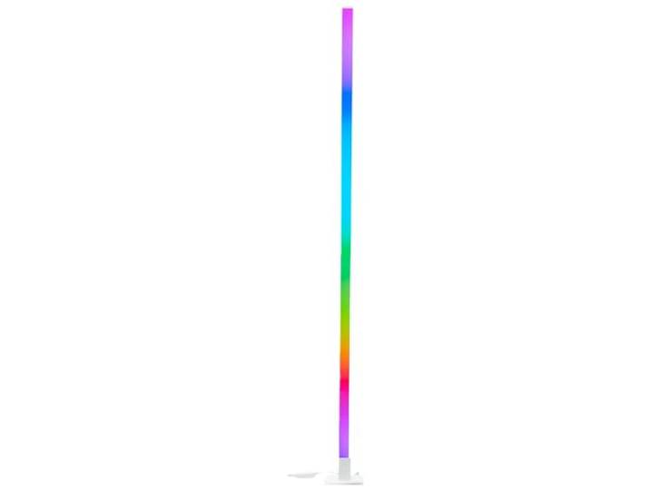 Brilliant RGB-LED Stehlampe 150 cm Höhe dimmbare Standleuchte mit Musiksensor & Fernbedienung & RGB-Frontlight max. 125 lm integiertes LED aus Aluminium/Kunststoff in Weiß