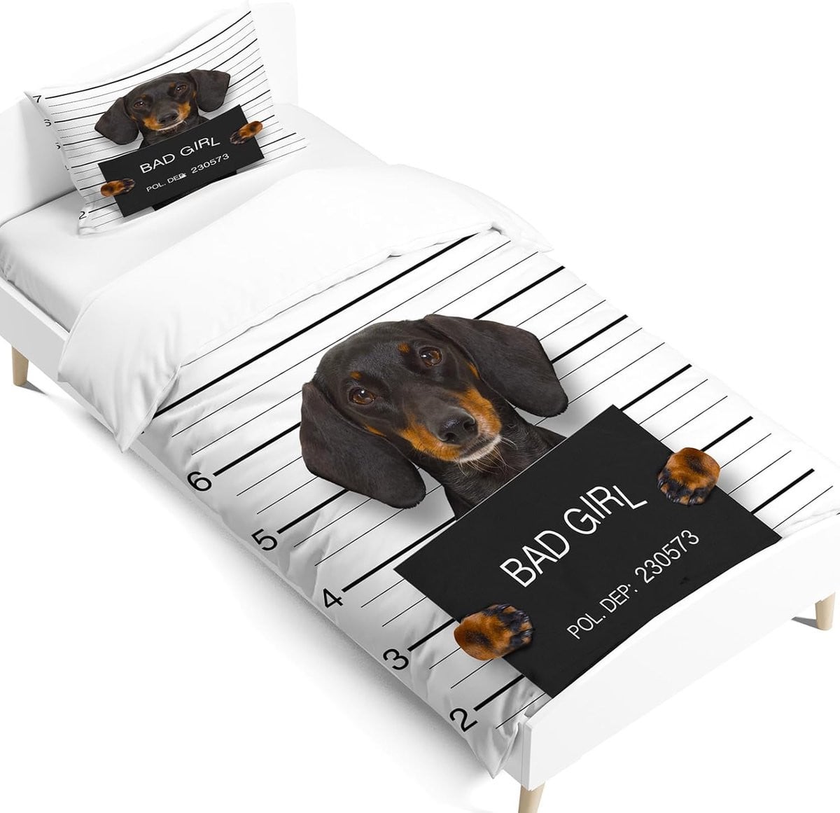 3-Delige Microvezel Dekbedovertrekset met Dierenprint en Ritssluiting