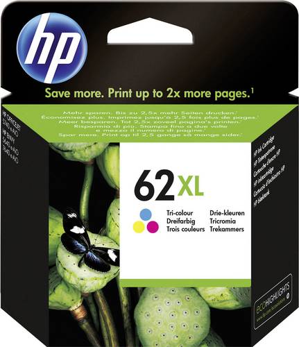 HP 62XL - Hohe Ergiebigkeit - Farbe (Cyan, Magenta, Gelb)