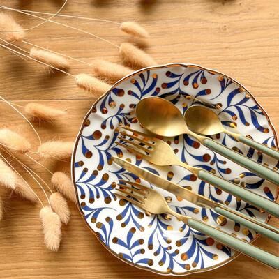 Mepra Fantasia Ice Gold Flatware Set
