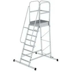 Plattformleiter mit Rollen 8 Stufen