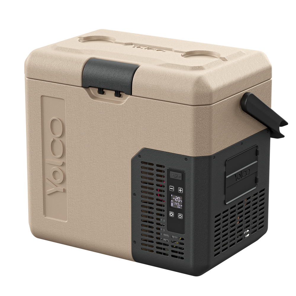 Yolco ET18, Tragbare Kompressorkühlbox, Sand