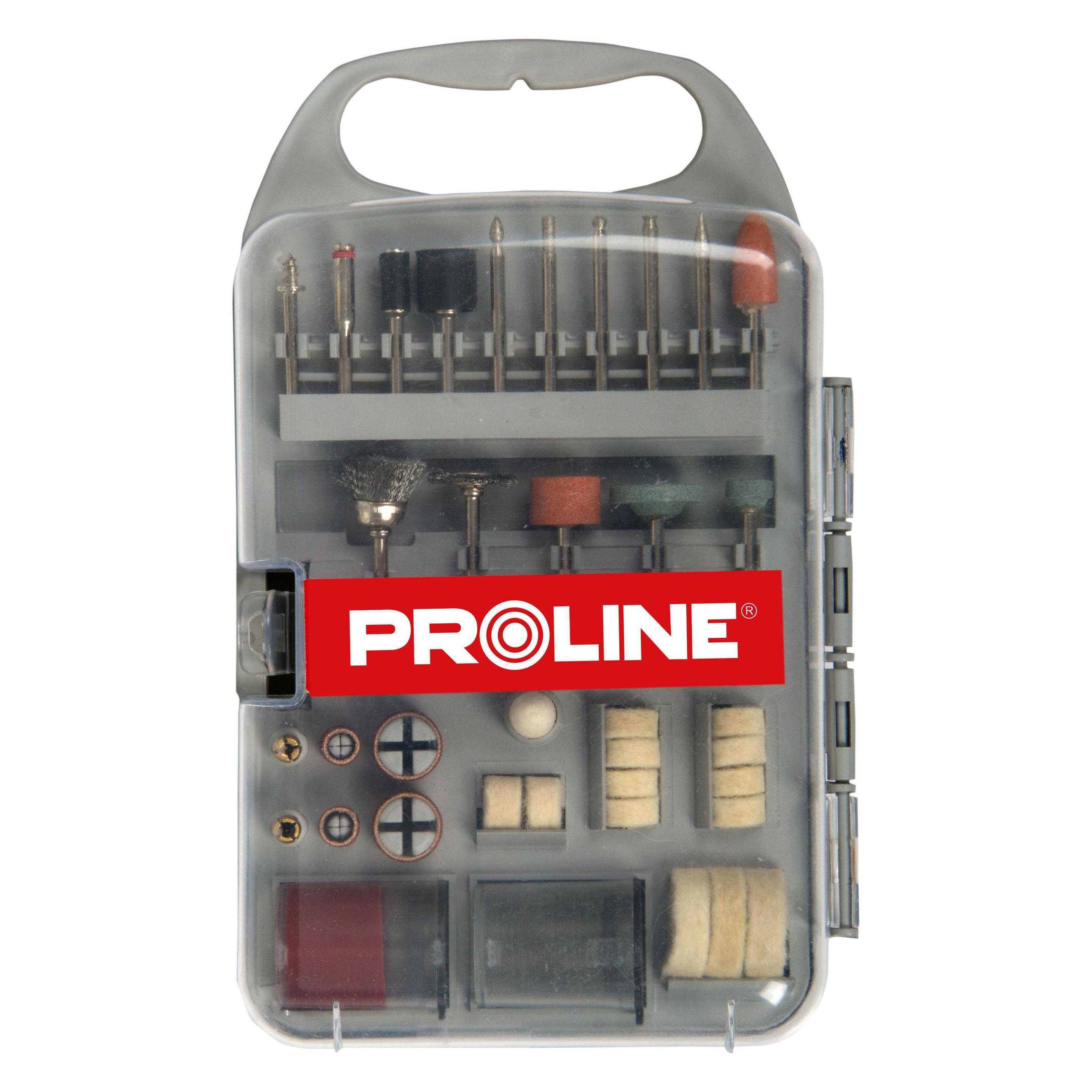 Proline 93171 Mini sander accessory set, 71 pcs., Plastic box (93171)