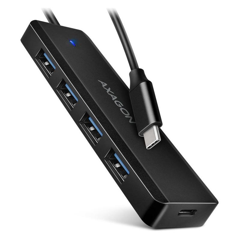Axagon HUE-C1C 4-Port-5-Gbit (USB-C, 4 Ports) (HUE-C1C)