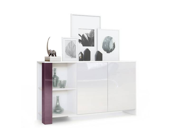SIDEBOARD Canto Brombeer Hochglanz
