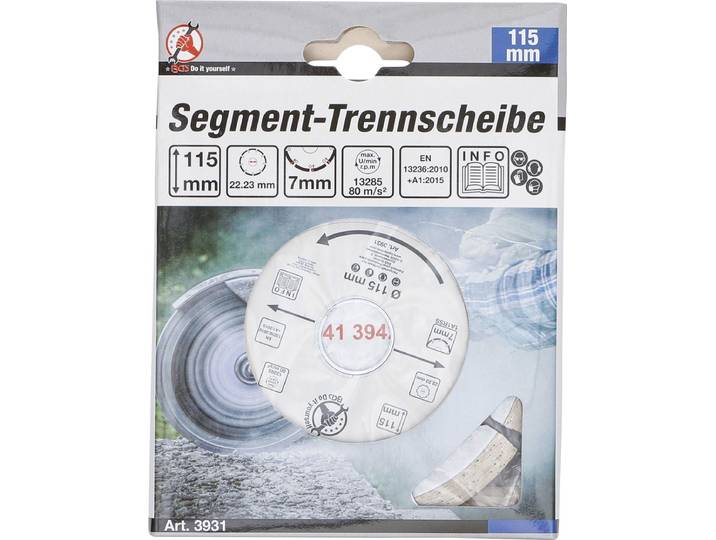 BGS - Slijpschijf - Doorslijpschijf - Steen - Ø 115 mm - 1 stuks - BGS3931