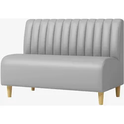 Gastro Sitzbank Dinerbank Sofa Gastronomiemöbel Cafe Bar Restaurants Hotel Einrichtung Stuhl Grau