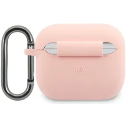 Lacoste Airpods 3 Liquid Silicone Glossy Printing Logo Case, Kopfhörertasche + Schutzhülle, Mehrfarbig, Pink