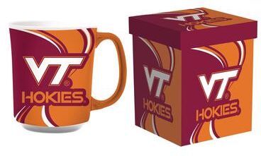Evergreen Virginia Tech, 14 oz Ceramic Coffee Mug w/ Gift Box