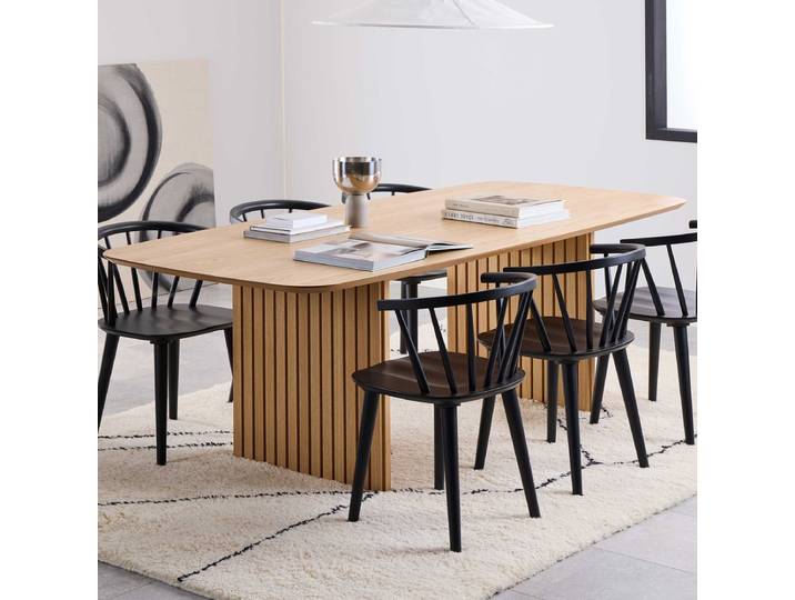 Eettafel Loeck Naturel 220cm MDF - Giga Living