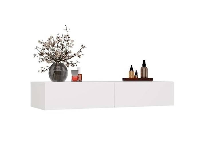 CDF Schminktisch ohne Spiegel Schmink Tisch Klein für Make Up Schminkkommode Modern Toaletttisch Frisierplatz Schmal Eckschminktisch mit Schubladen Kommode Frisiertisch 110cm – MIKA Weiß