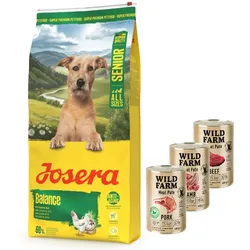 JOSERA Balance 12,5kg + Wild Farm Pate MIX 3x400g