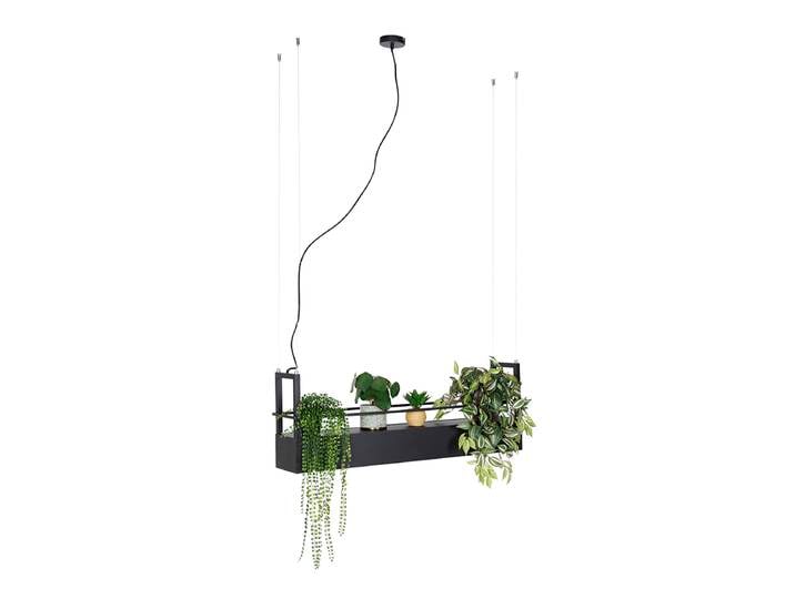 Suspension intelligente noire avec support incl. 4 GU10 Wifi -