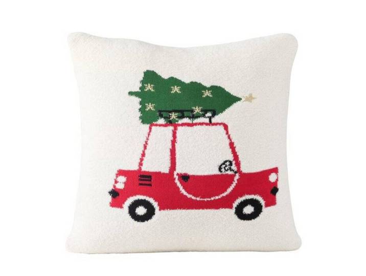 Boltze Home Weihnachtskissen Criso 45/45 cm, Mehrfarbig, Naturmaterialen, 45x15x45 cm, Dekoration, Weihnachtsdekoration