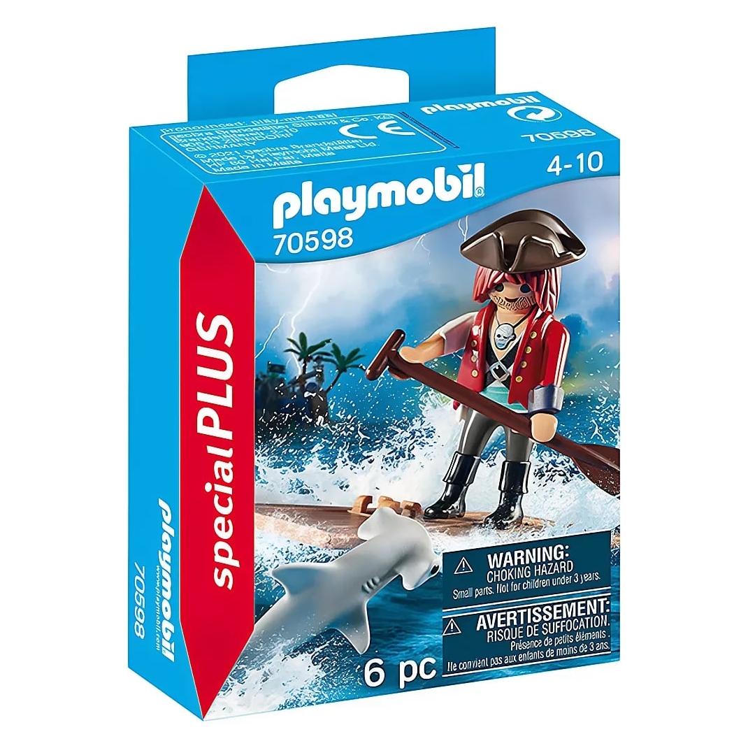Playmobil Pirat mit Floss und Hammerhai (70598, Playmobil Special Plus) (70598)