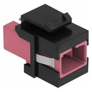 Delock Keystone Modul SC Simplex Buchse zu SC Simplex Buchse violett / schwarz (Keystone Modul) (86815)