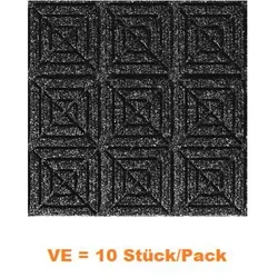Schmutzfangmatte Mamatting WaterHog Eco Premier Tile 46x46 cm Stück, grau, VE = 10 Stück/Pack