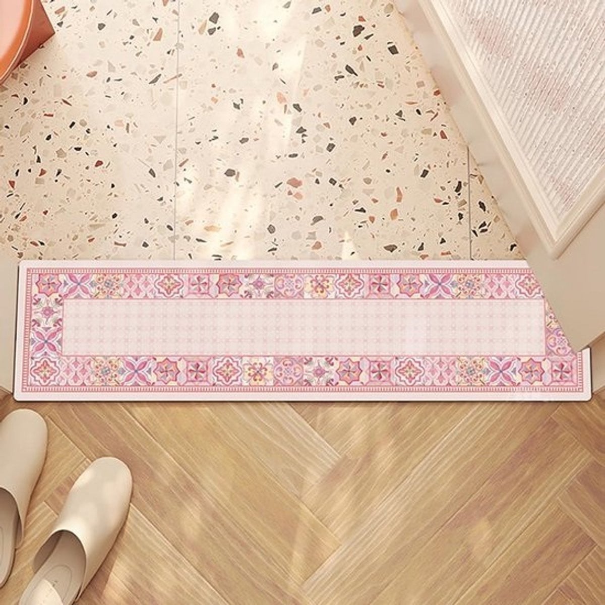 Superabsorberende en sneldrogende badmat met antislip voor de badkamer