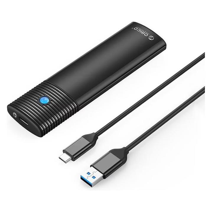 Orico M.2 SATA external drive enclosure, PWM2-BK-EP, USB-C, 5Gbps (black) (M.2) (PWM2-BK-EP)