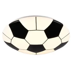 Reality Leuchten LED-Deckenleuchte Kloppi Kunststoff Schwarz, Weiß Schwarz /