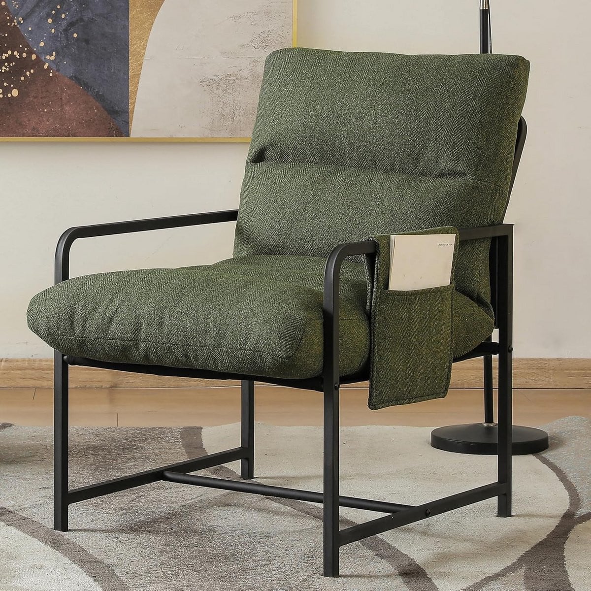 Moderne Gestoffeerde Lounge Tub Fauteuil voor de Woonkamer of Slaapkamer