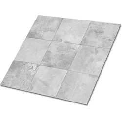 FLIESENAUFKLEBER 9 Stück 30x30 cm selbstklebend Beton-Patchwork