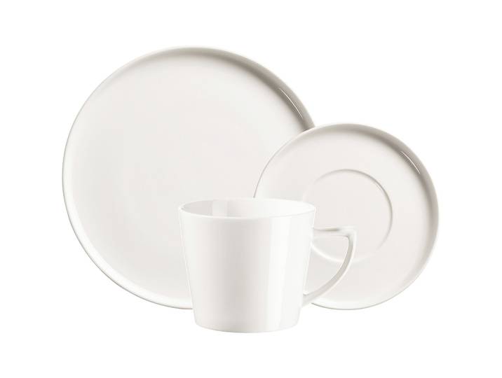 Geschirr-Set Sita weiss Porzellan 18 Stk - Farbe: Weiß - Geschirr-Set