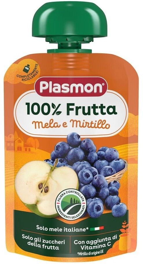Plasmon Spremi e Gusta Mela e Mirtillo 100ml