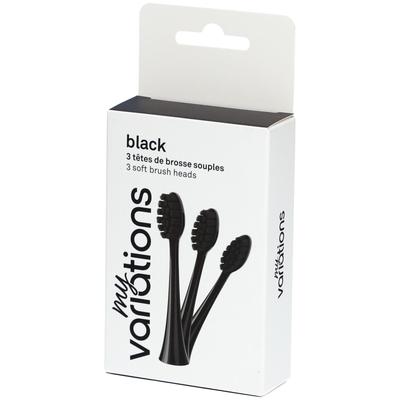 MyVariations Pack 3 opzetborstels - Onyx-Black St Zahnbürste