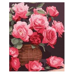 Ideyka Malen nach Zahlen - Bunte Rosen 40x50cm (46173068)