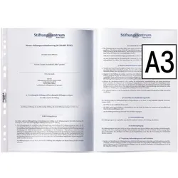 Durable Prospekthüllen A3 transparent - 50 Stück transparent