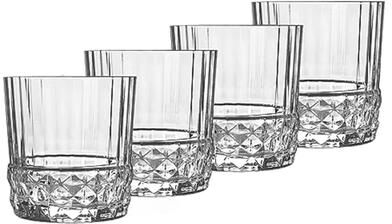Bormioli Rocco America '20s 12.5 Ounce Double Old Fashion Drinking Glass, Set of 4 - 12.5 ounce
