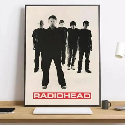 Uplift Treasures Radiohead Inspired Rainbow Canvas Wall Art Poster 7 21x30cmframeless