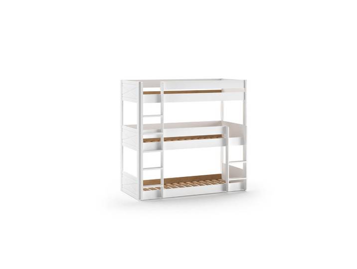 Furnlux Etagenbett Scott Weiß 106x207x200 cm, Holz, Babymöbel & Kindermöbel, Kinderzimmer & Jugendzimmer, Stockbetten