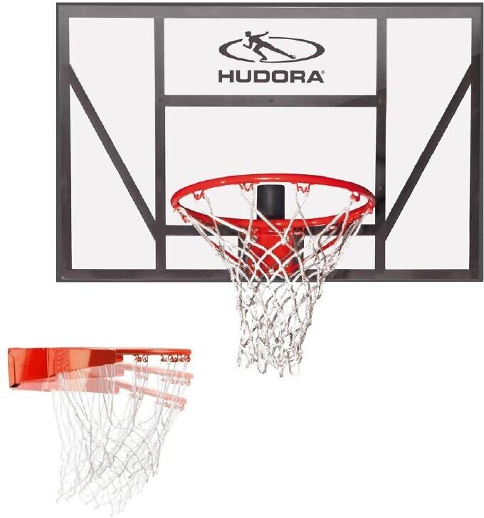 Basketballkorb HUDORA "Competition P", rot (rot, schwarz), BallsportkörbeB:110cm H:70cm, Basketballkorb, B:110cm H:70cm rot, schwarz Einheitsgröße