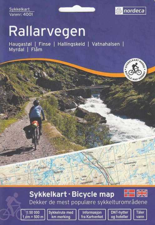 Carte vélo - Rallarvegen (Norvège)   Nordeca